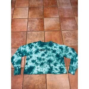 Lorna Jane tie-dye pull over T-shirt, long sleeve size medium